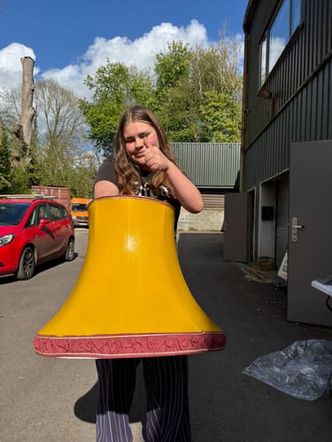 Customer photo review of Fabric Paint -- Mustard Yellow