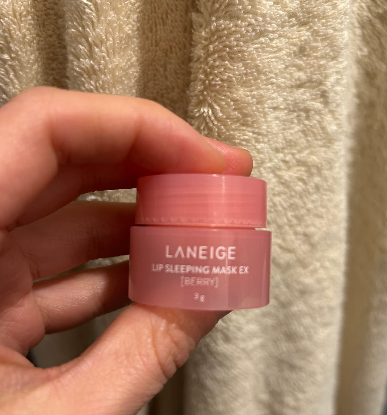 Customer photo review of Nakts maska lūpām LANEIGE Lip Sleeping Mask EX Berry