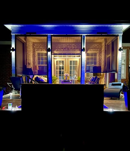 Customer photo review of SmartWings Motorized Outdoor Shades 1%/3%/5% Openness