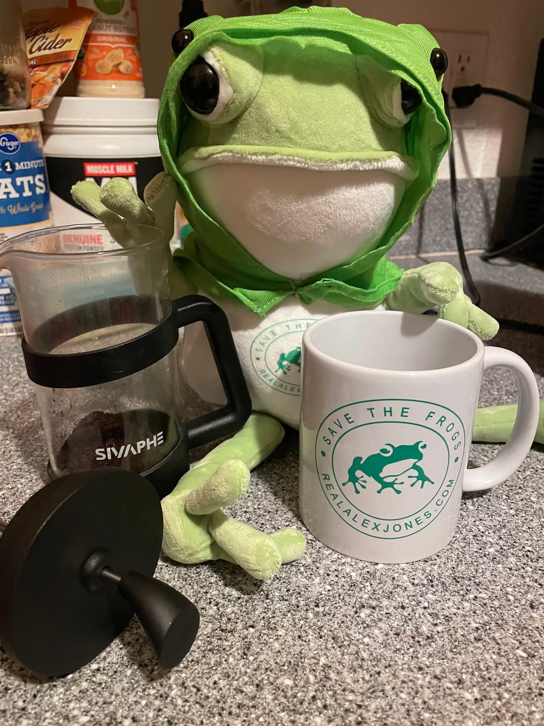 Customer photo review of Save The Frogs Coffee Mug