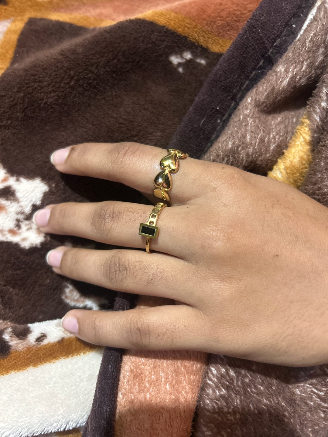 Customer photo review of Black Charm Ring