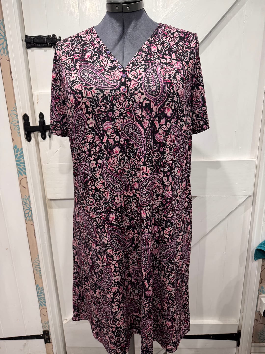 Customer photo review of Paisley Floral Viscose Jersey Fabric