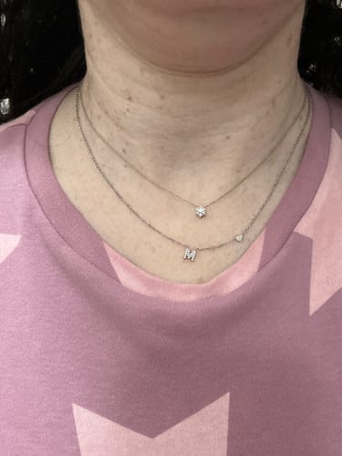 Customer photo review of Collana letter love