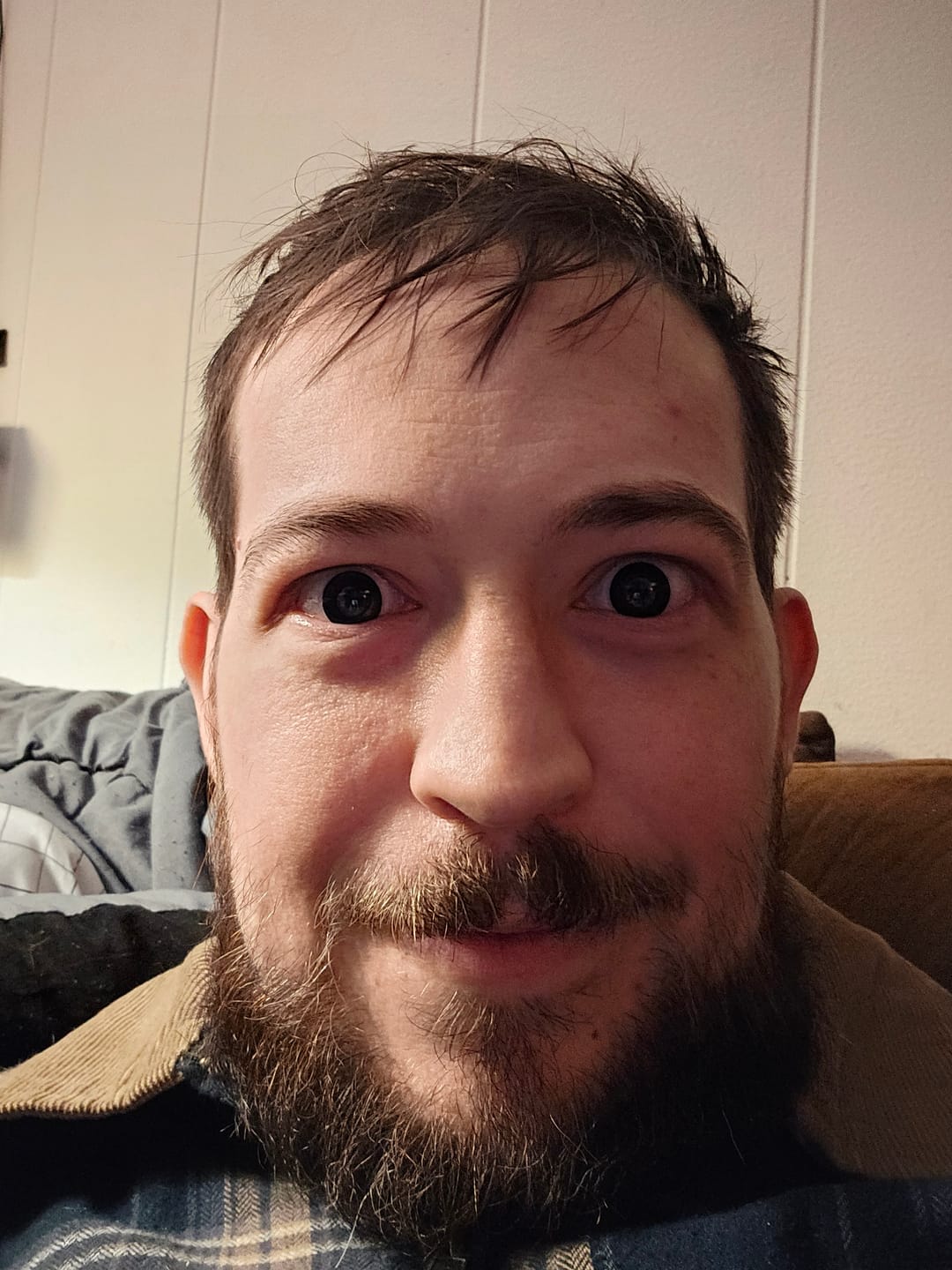 Customer photo review of Halloween black block Prescription Colored Contact Lenses