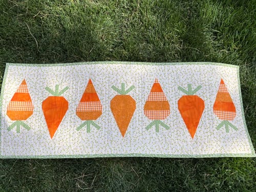 Customer photo review of The Perfect Carrot Runner Paper Pattern
