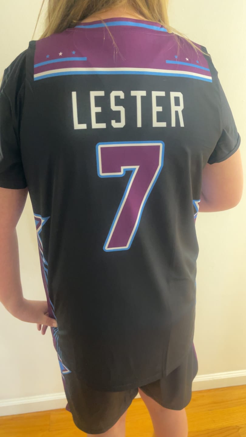 Customer photo review of Custom Black White Double Side Sets Men Basketball Jersey
