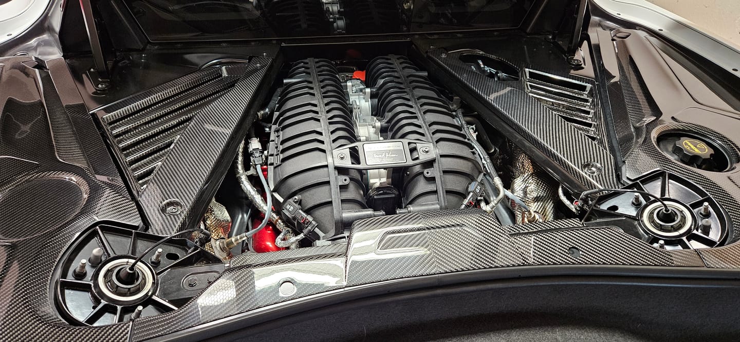 Customer photo review of Corvette C8 Coupe Engine Bay Panel Cover (3-Pieces Version)