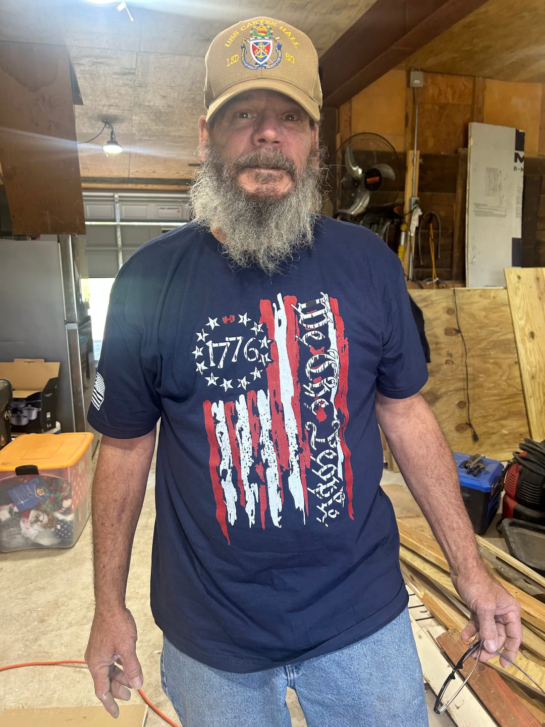 Customer photo review of We The People 1776 Flag T-Shirt