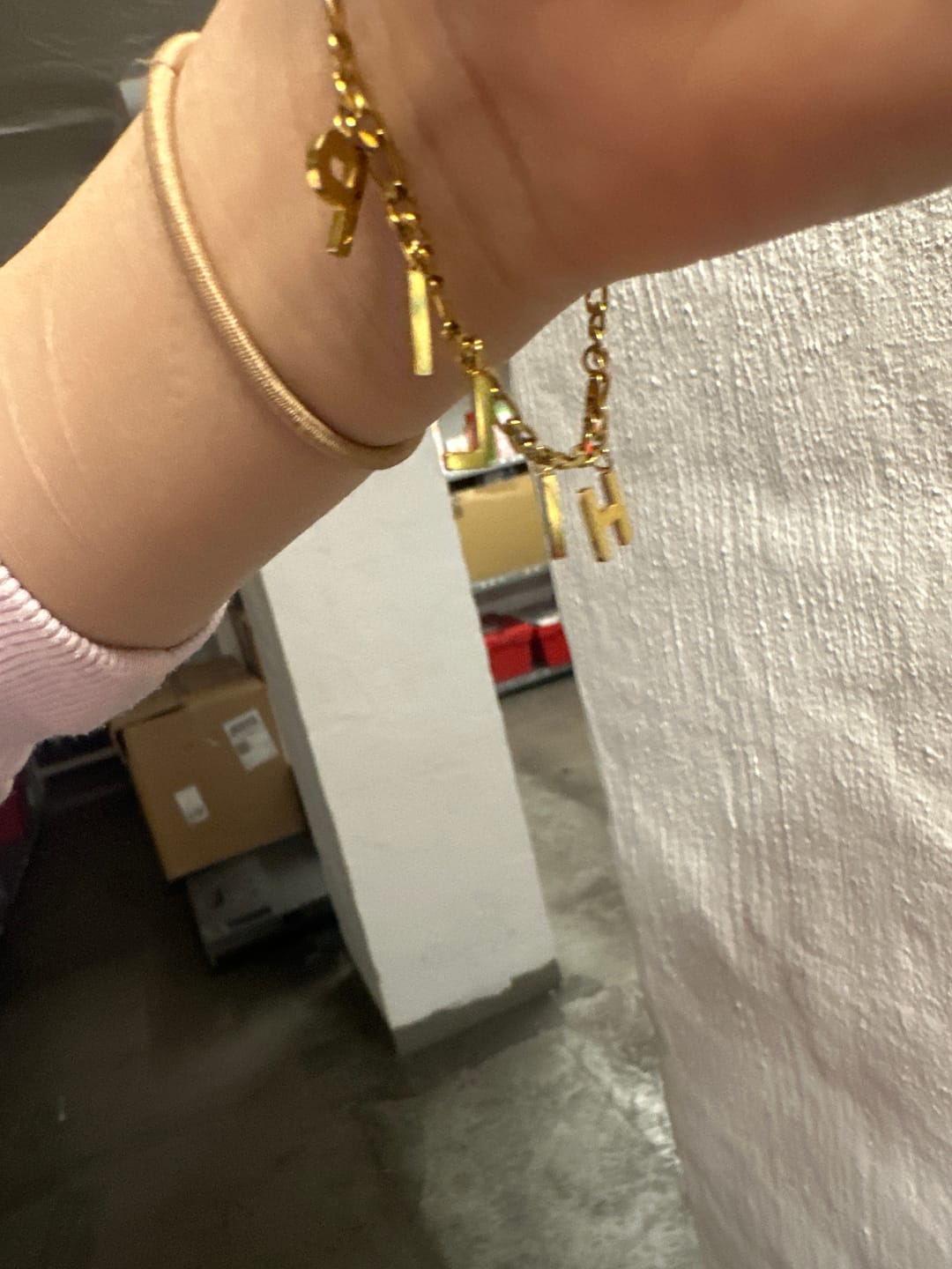 Customer photo review of Personalisiertes Armband | 18K vergoldet