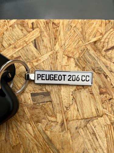 Customer photo review of Kennzeichen Schlüsselanhänger Mini Nummernschild Metall