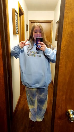 Customer photo review of Doing My Best; Your Best Looks Different Every Day (includes a sleeve-print) - Hoodie