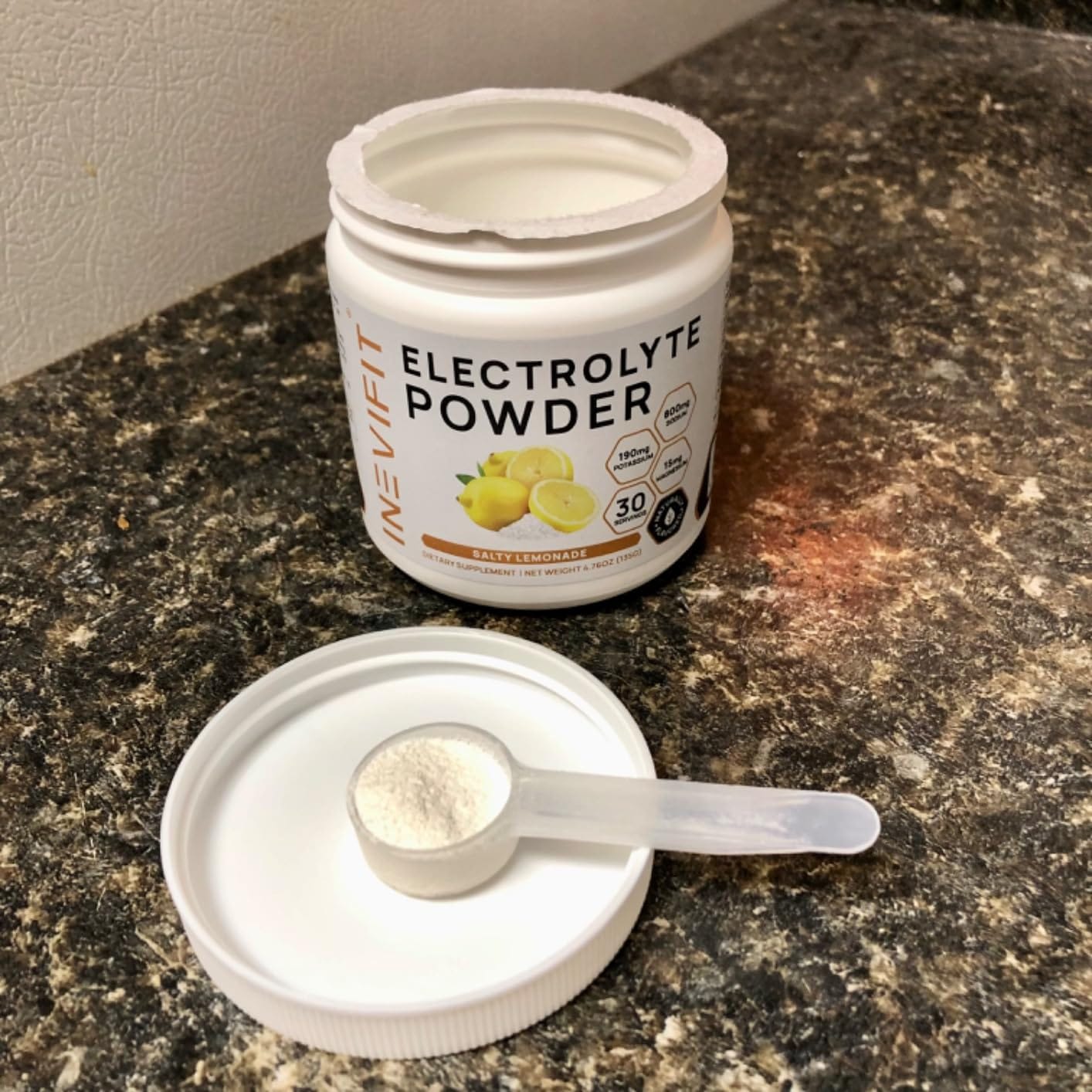 Customer photo review of INEVIFIT | Salty Lemonade Electrolyte Powder