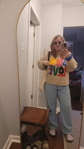 Customer photo review of The Tutti Frutti Jumper