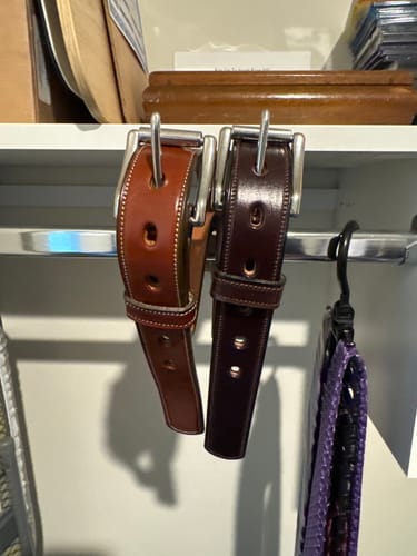 Customer photo review of The Esquire Premium Dress Belt - 1.25"
