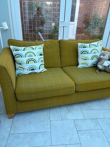 Customer photo review of Fabric Paint -- Mustard Yellow