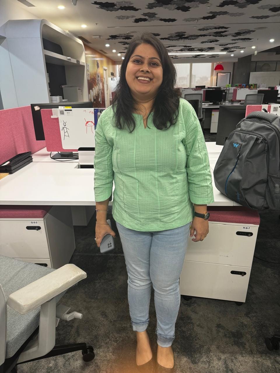 Customer photo review of Mint Green Everyday Cotton Top