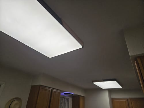 Customer photo review of Rectangle LED Flush Mount Light