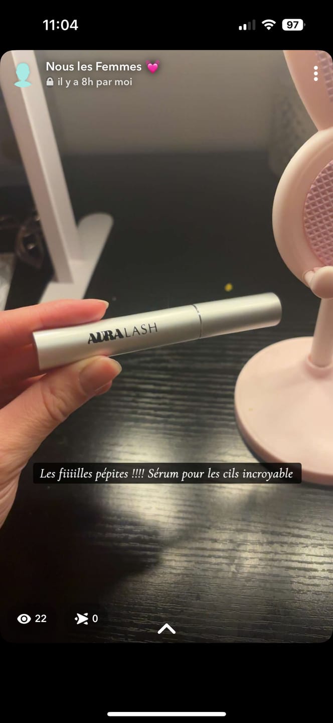 Customer photo review of SÉRUM AURA LASH
