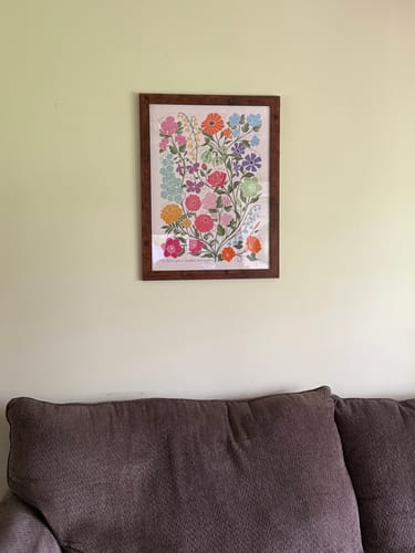 Customer photo review of Bloom: Family Birth Flower Canvas