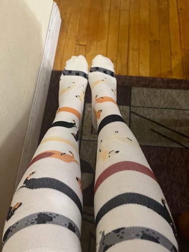Customer photo review of Long Boi Bamboo Compression Socks