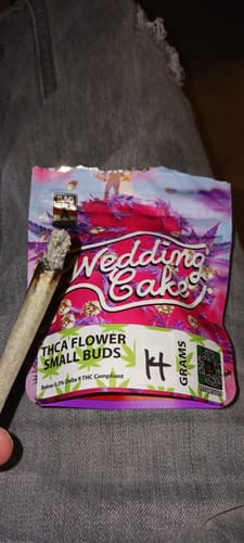 Customer photo review of Wedding Cake THCA Flower
