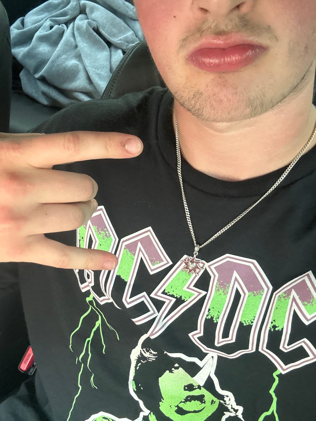 Customer photo review of SUNNY THE SOMBER SUN PENDANT