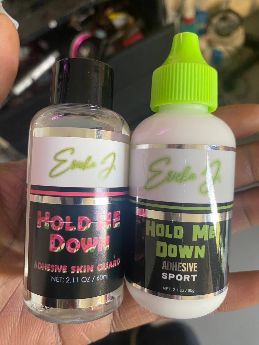 Customer photo review of Hold Me Down™ Adhesive SPORT (Ain’t No Other™)