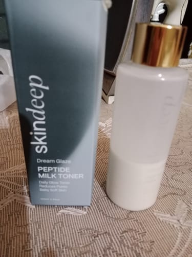 Customer photo review of DREAM GLAZE - Peptide Milk Toner