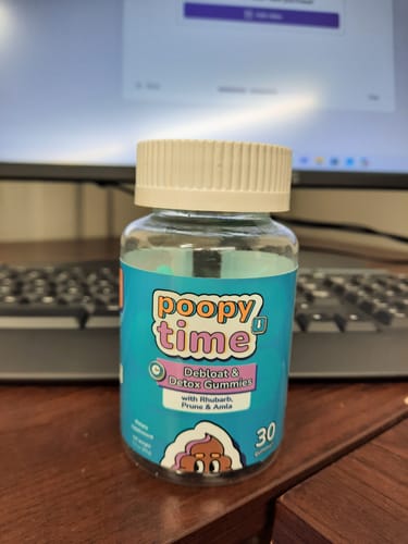 Customer photo review of FREE GIFT! Poopy Time Debloat & Detox Gummies