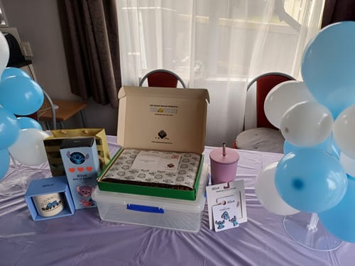 Customer photo review of Mega custom message loaded brownie