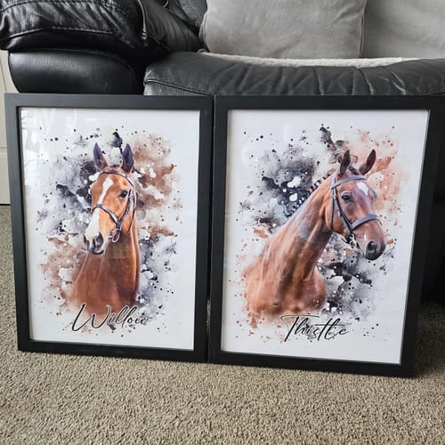 Gemma S. review of Your Horse as Watercolor Portrait image 1 out of 1