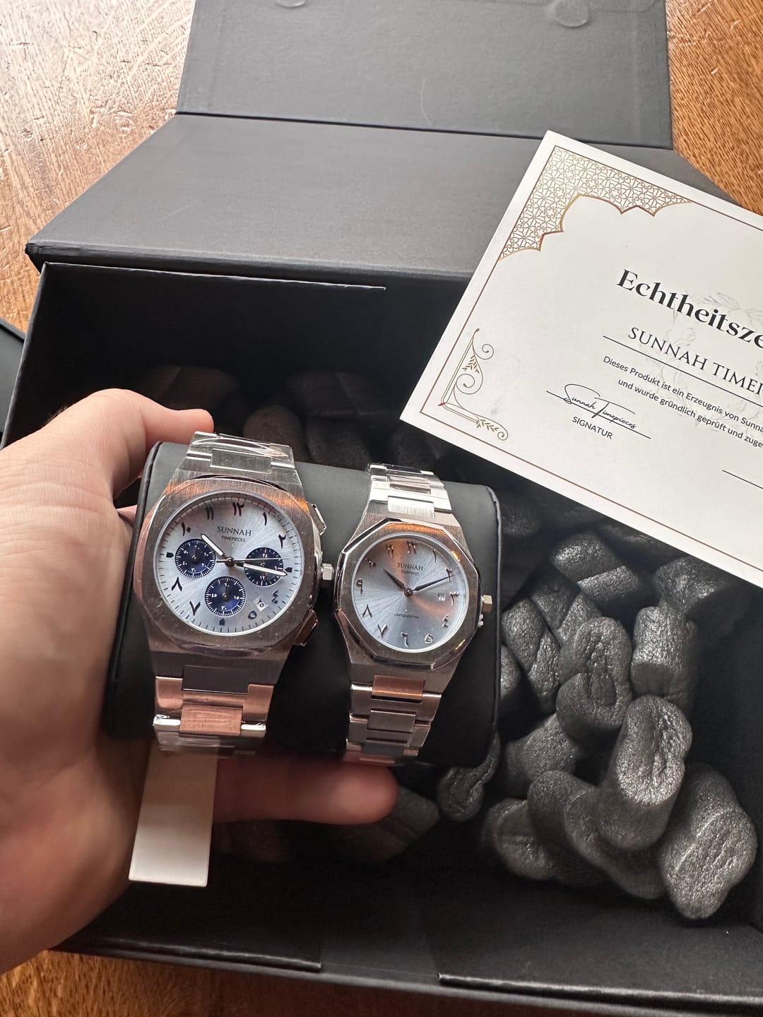Customer photo review of MEN: Sharp Premium Steel Chrono Iceblue