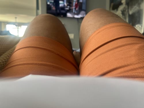 Customer photo review of Ultra-Stretch 7" Chino Shorts - Grey