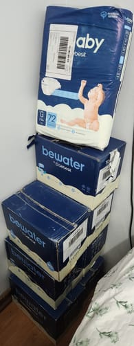 Customer photo review of Wipes Toallitas Húmedas Be Water Bebesit Caja 12 paquetes 720 unidades