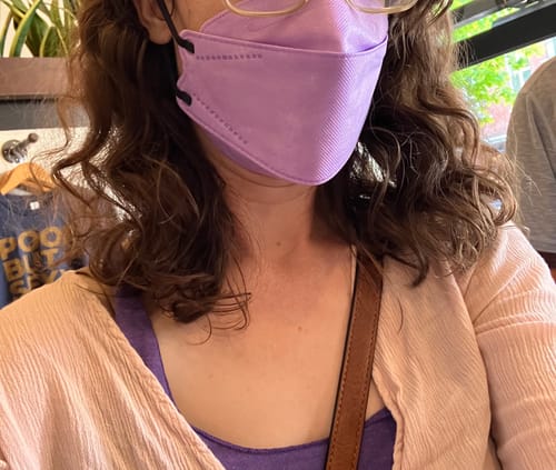 Customer photo review of KN95 Respirator Face Mask: Pastel Bundle