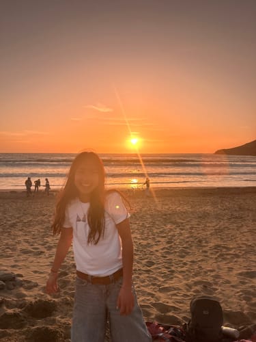 Customer photo review of air dry baby tee