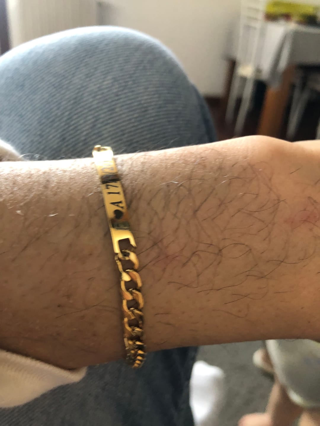 Customer photo review of Coppia di Bracciali Amore Eterno Personalizzati con incisione