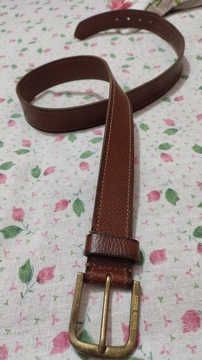 Customer photo review of Bacca Bucci Men's Genuine Leather Jeans Belt