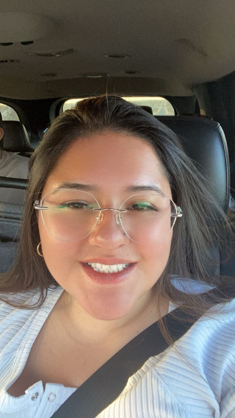 Customer photo review of Lydia Eyeglasses