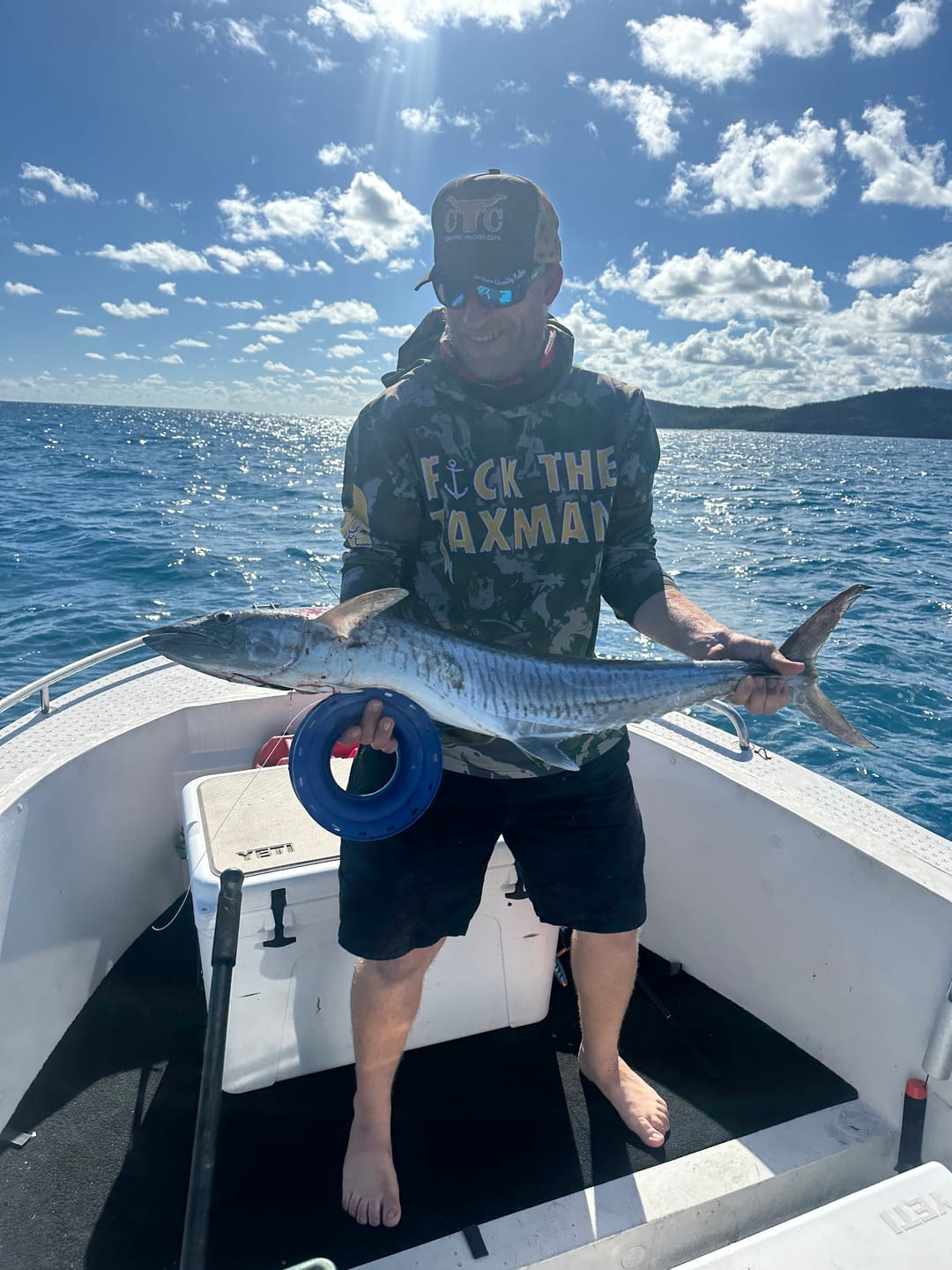 Customer photo review of THE KRAKEN Hooded Fishing Jersey
