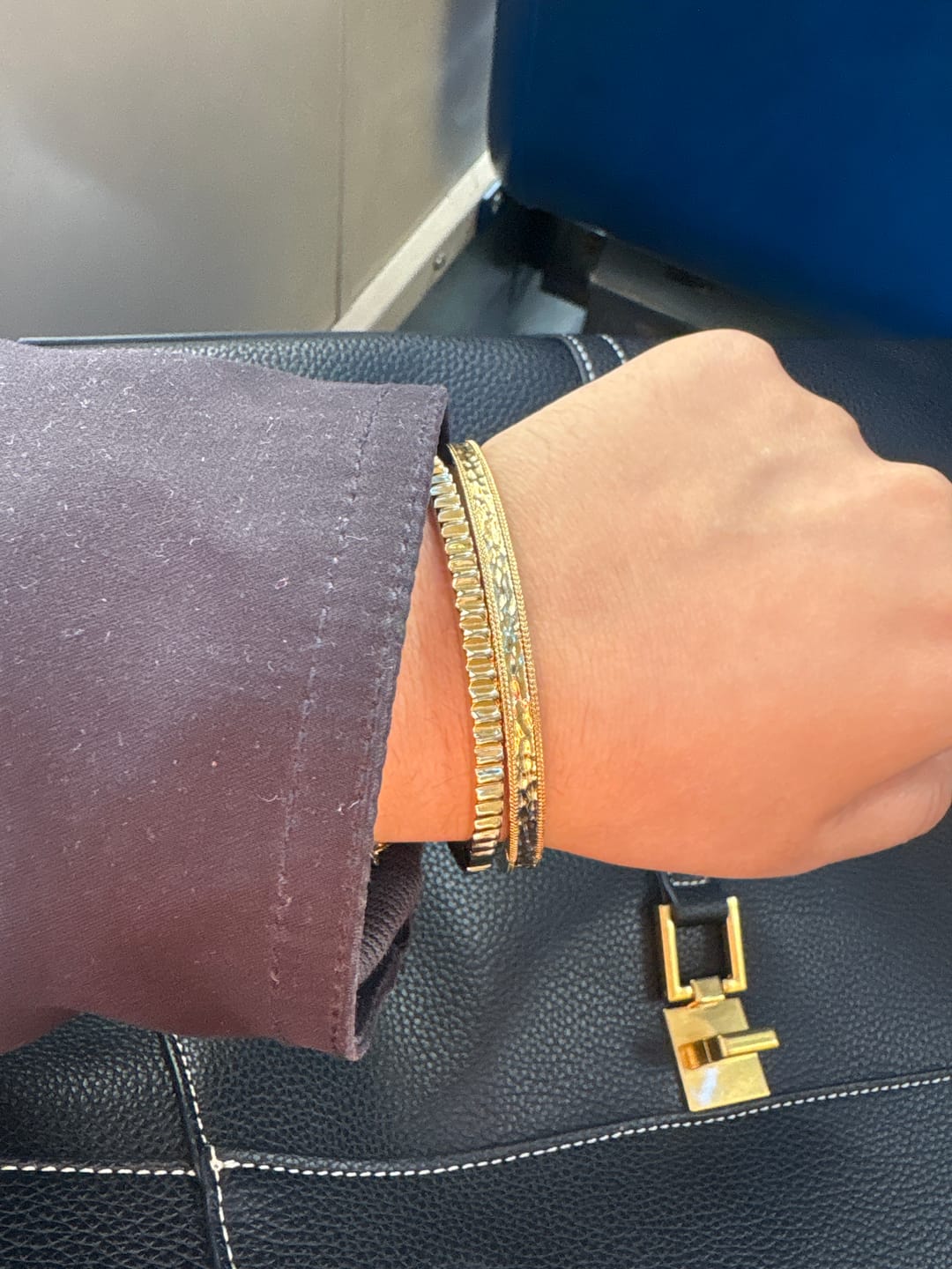 Customer photo review of Mini Pleat Bangle