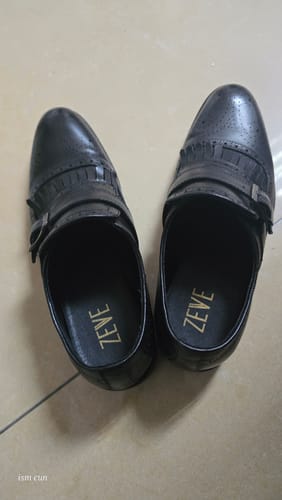 Customer photo review of Jean Single Monk Strap - Solid Black