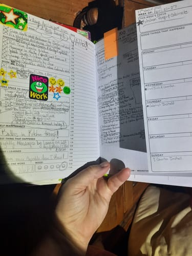 Customer photo review of Daily Planner - Undated - Tiger Orange