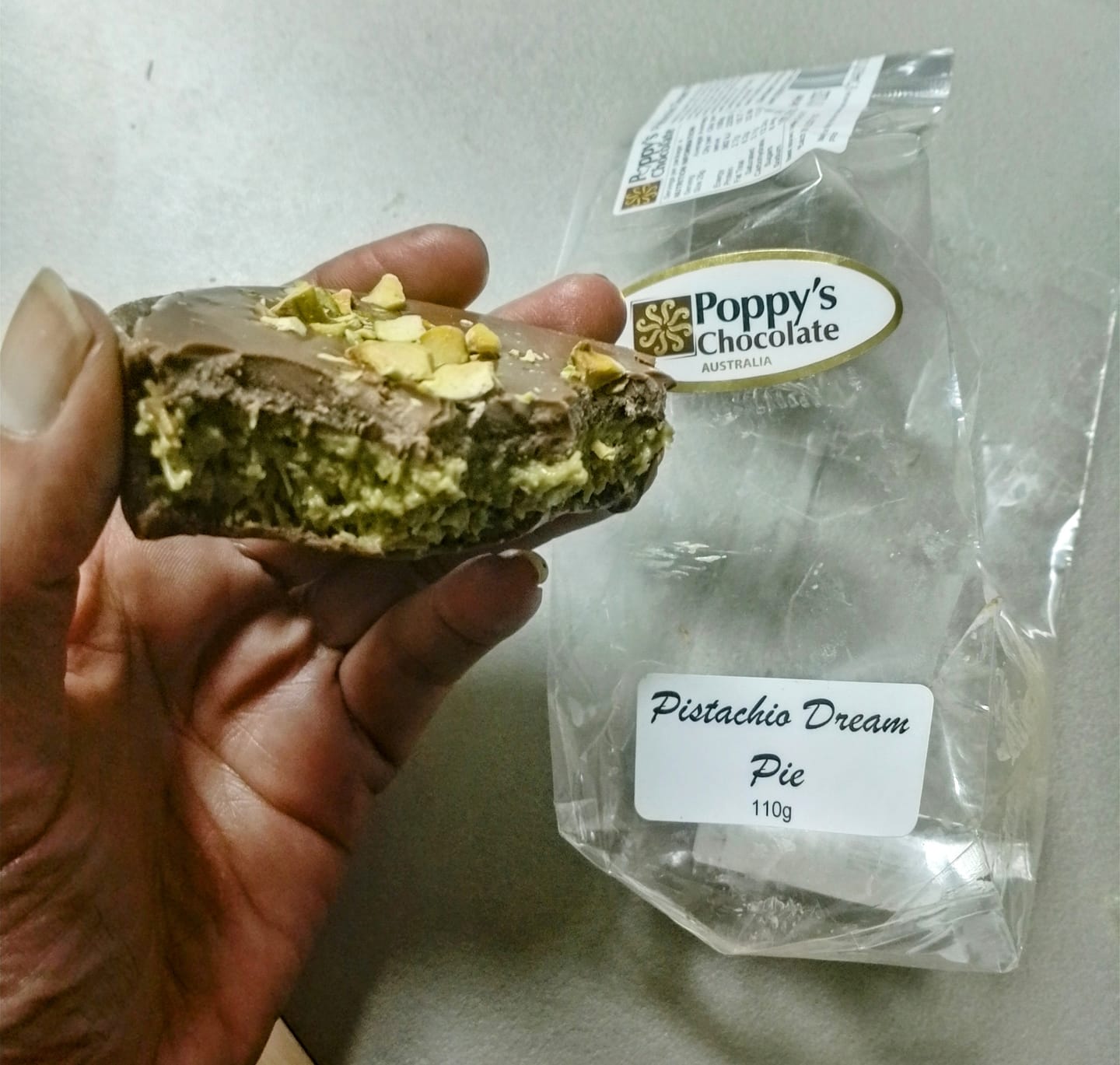 Customer photo review of LIMITED EDITION Pistachio Dream Pie