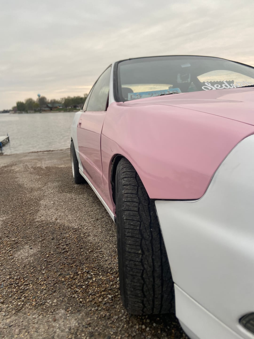 Customer photo review of High Glossy Baby Pink Vinyl Wrap