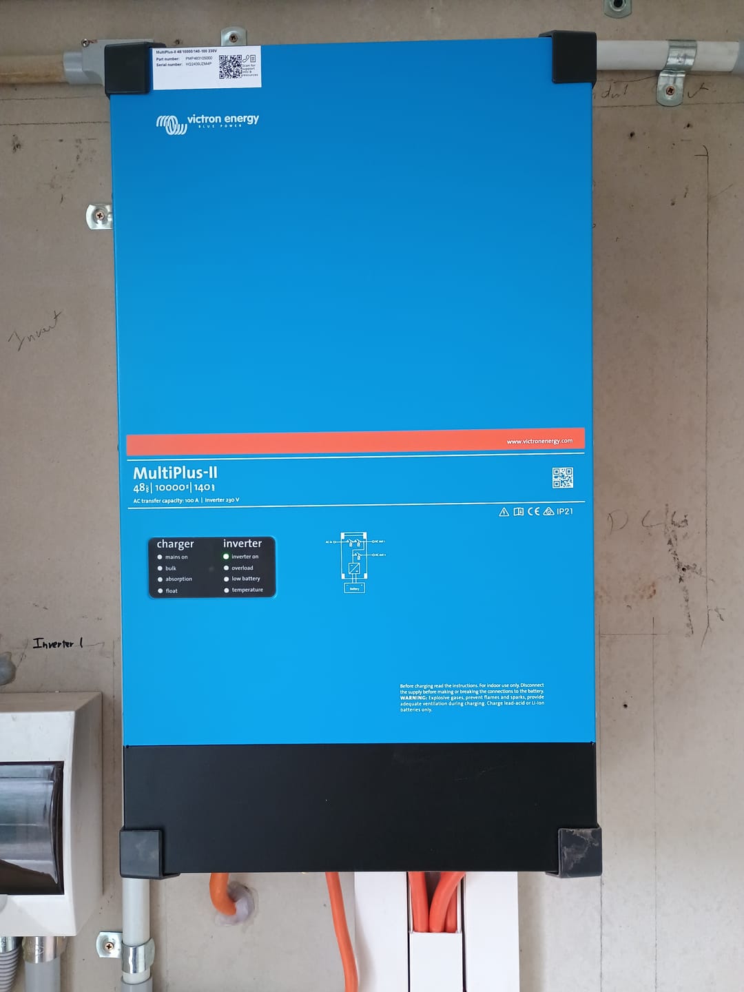 Customer photo review of Victron Multiplus-II 12v (3000 - 5000) Inverter/Charger 230V