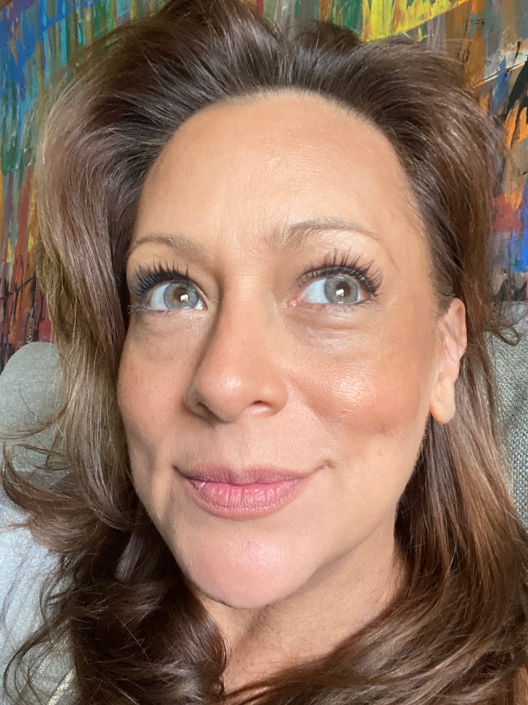 Customer photo review of Premium Candy Gray Prescription Colored Contact Lenses