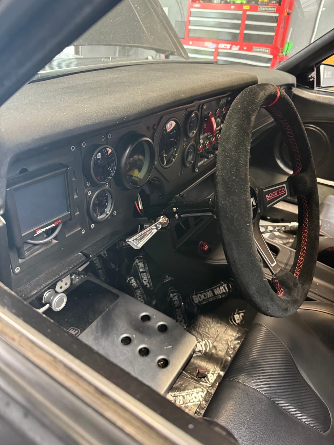 Customer photo review of Motion Raceworks 79-93 Ford Fox Body Mustang Chromoly Lightweight Steering Column 15-100