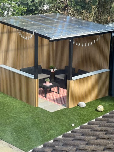 Customer photo review of Outdoor Panel Birch Corner Trim 290CM | Exterior | Garden | 3D Wood Grain