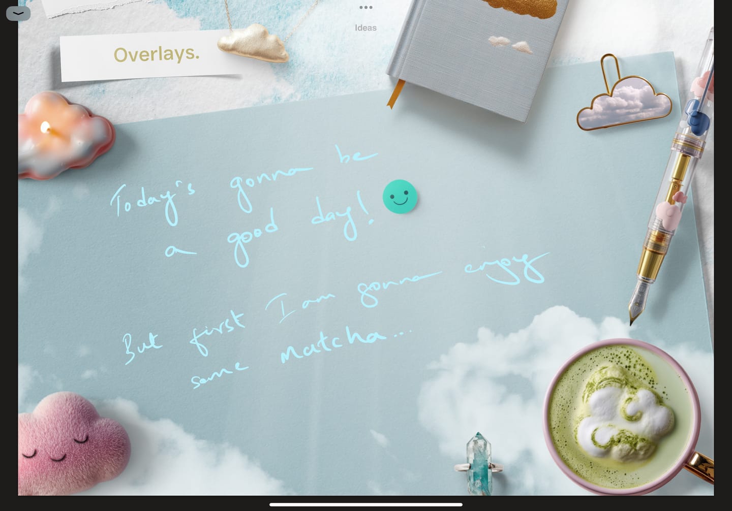 Customer photo review of Cloud-inspired Realistic Digital Stickers Kit